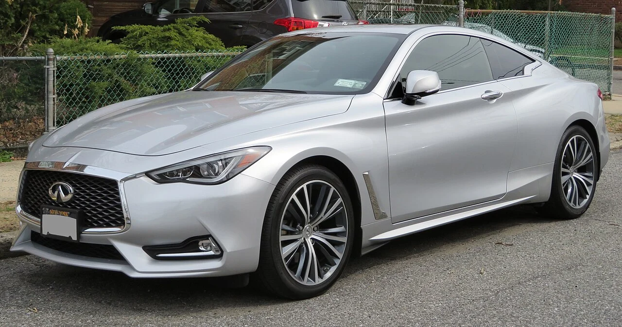 Infiniti Q60 — иллюстрация модели; поколение и комплектация объявления могут отличаться